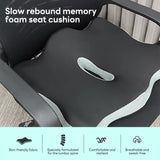 INSMART Booster Seat Cushion,Pressure Relief Seat Cushion for Long Sitting Hours on Office Home Chair, Car, Wheelchair,for Tailbone & Back Pain Relief,Black Gray