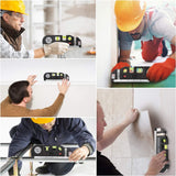Pecham Laser Level Line Tool, Cross Line Laser Tool with Metric Rulers 8ft/2.5M, Multipurpose Laser Level Kit for Picture Hanging Cabinets Tile Walls