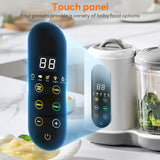 INSMART Baby Food Maker Steamer and Blender,One Step Baby Food Processor Steamer Puree Blender,Touch Screen Control,for Fruit,Vegetable,Meat,BPA-Free,450W,2-14oz,White