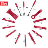 PECHAM 330Pcs Trim Removal Tool, Automotive Removal Set with Storage Bag for Car Panel Dashboard Puller Tool - Red