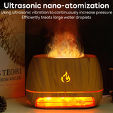 INSMART 200ml Essential Oil Diffuser, 7-Color Flame Aromatherapy Salt Stone Diffuser with Auto-Off Function and Bluetooth, Suitable for Bedroom, Office, Home and Gift