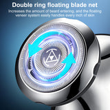 INSMART 5-in-1 Unisex Electric Shaver with LED Display, Auto-Sharpening Blades, Waterproof USB Rechargeable & Magnetic Head