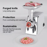 INSMART Electric Meat Grinder,Stainless Steel Meat Grinder with Sausage Stuffer, Kubbe Kit and Vegetable Slicer,Heavy Duty Meat Mincer Machine for Kitchen