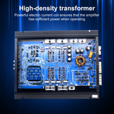 Pecham 3800W 4 Channel Car Amplifier, Digital Car Amplifier Stereo Class A/B Amp Audio with 2/4 Ohm Stable, Adjustable Low/High Pass, Bass Boost