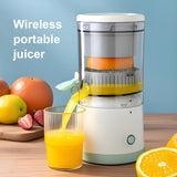 INSMART Small Electric Citrus Juicer Machines,Portable Automatic Citrus Juicer Machines with USB,for Making Fresh Orange Juice,Lemons,Kiwi Fruit,and Grapefruit(White)