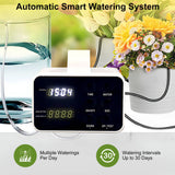 INSMART Automatic Watering System, Indoor Drip Irrigation Kit with Programmable Timer for Potted Plants, LED Display, Anti-Siphon Design, Supports 20 Plants for Home & Balcony
