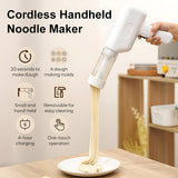INSMART 6-in-1 Cordless Pasta Maker Machine – 20-Second Noodles,6 Molds,Rechargeable,Easy Clean,Kid-Safe,Homemade Ramen,Spaghetti,Sausage,Compact &Wireless for Kitchen,Camping