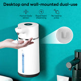 INSMART Automatic Soap Dispenser, 14.2oz/420ml Electric Touchless Foam Sensor Soap Dispenser, USB Rechargeable, Suitable for Bathroom and Kitchens, Wall-Mounted