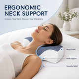 IBTORO Cervical Pillow Ergonomic Neck Support for Sleeping, Memory Foam Pillow with Washable Cover