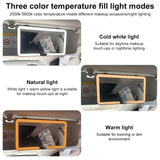 Pecham Car Visor Makeup Mirror, Rechargeable Makeup Mirror with 3 Light Modes, Touch Screen Dimmable for Truck SUV