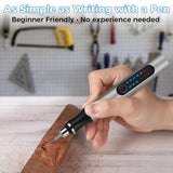 INSMART Electric Engraving Pen, Cordless Rotary Tool Kit, 3-Speed Adjustment, USB Rechargeable, DIY Engraver Pen for Sanding, Polishing, Drilling, Carving & Gifts