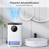 INSMART 50OZ Smart Dehumidifier for Home - Ultra-Quiet Sleep Mode, Touchscreen Control, 2-Speed & Auto Shut off, Frost Protection - Covers 900 Sq.ft (Bedroom, Bathroom, Basement)