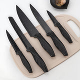 INSMART 17 Piece Kitchen Knife Set,Knife Set with Sharpener,Teflon Non-Stick Coating Kitchen Cutlery,No Rust,Super Sharp,Include Chef,Bread,Steak,Knives