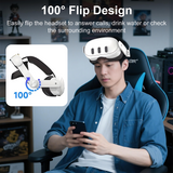 Pecham Battery Head Strap Fit for Meta Quest 3/3S, 10000mAh Adjustable VR Headset Elite Strap for Enhanced Comfort and Play Time, Charging Elite Strap VR Accessories Fit for Meta/Oculus Quest 3S