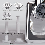 INSMART Electric Meat Grinder,Stainless Steel Meat Grinder with Sausage Stuffer, Kubbe Kit and Vegetable Slicer,Heavy Duty Meat Mincer Machine for Kitchen