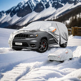 Pecham Car Cover Waterproof All Weather, 193''x79''x73'' Heavy Duty Car Covers for Automobiles, SUVs