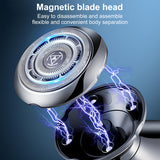 INSMART 5-in-1 Unisex Electric Shaver with LED Display, Auto-Sharpening Blades, Waterproof USB Rechargeable & Magnetic Head