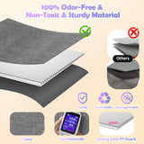 INSMART Toy Storage Box Chest with Lid,150L Large Capacity Kids Toy Organizer, Foldable Design with 2 Removable Dividers for Nursery Room Playroom Closet Home School 40.8x13.4x15.8 In,Gray