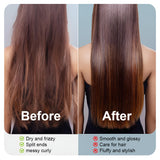 INSMART Wireless Straightening Brush with 30M Negative Ions, Rechargeable Anti-Scald Hair Straightener Brush, MCH Ceramic Heating & Portable Design for Frizz-Free Shiny Hair