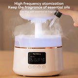 INSMART Raindrop White Noise Humidifier with Bluetooth Speaker,13.5oz Top Fill Cool Mist Essential Oil Diffuser, 3-Level Mood Night Light & Timer, for Bedroom, Nursery, Office