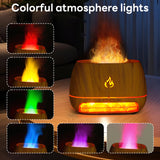 INSMART 200ml Essential Oil Diffuser, 7-Color Flame Aromatherapy Salt Stone Diffuser with Auto-Off Function and Bluetooth, Suitable for Bedroom, Office, Home and Gift