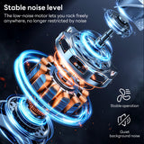 INSMART Double Watch Winder, Automatic Watch Winder with LED Design, Quiet Motor Rotating Watch Box, Black Carbon Fiber Leather