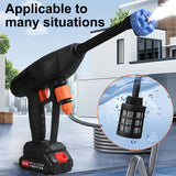 Pecham 48V Cordless Pressure Washer, 900PSI Portable Car Washer with 2 x Rechargeable Battery, High Power Handheld Washer with 7-in-1 Adjustable Nozzle for Car, Floor, Fence, Garden