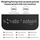 INSMART Coffee Scale with Timer,Rechargeable Mini Espresso Scale,0.1g Precision,Timing/weighing Dual Mode,for Pour-Over Maker
