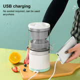 INSMART Small Electric Citrus Juicer Machines,Portable Automatic Citrus Juicer Machines with USB,for Making Fresh Orange Juice,Lemons,Kiwi Fruit,and Grapefruit(White)