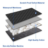 Pecham Pet Dog Car Seat Cover for Back Seat, Waterproof Back Seat Covers with Safety Straps, Universal Non-Slip Protector Cover for Small & Large Dogs, Cars, Trucks, SUVs