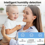 INSMART Projection Alarm Clock with Weather Forecast & Snooze,Dual Alarms, 180° Adjustable Projector, Wireless Sensors, Humidity & Temp Display, USB Charger, Battery Backup – Ideal for Bedrooms