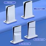 Pecham Vertical Cooling Fan Stand Fit for PS5/PS5 Slim Console, Fast Charging Station with Dual Controller Charger, Headset Holder, 3 USB Ports, Charging Stand for PS5 Slim Disc/Digital - White