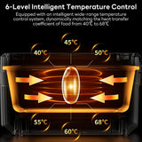 INSMART Cordless Electric Lunch Box,54 Oz(1600ml) Heated Lunch Box Powered with Scheduled Heating,24000mAh Battery,50W Fast Heating & 6-Temp Keep Warm, for Outdoor,Office,Car