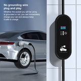 Pecham Portable EV Charger, 16A 2.8KW EVSE Charging Cable, Level 2 Electric Vehicle Charging with 16.4ft Cable Type2 IEC62196-2 Type1 J1772 Plug Controller Wallbox