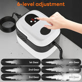 INSMART 2500W High-Pressure Steam Cleaner for Home,Digital Display Steam Cleaner,6 Adjustable Levels,1400ml Tank,Double Power Failure Protection with 8 Accessories for Kitchen Bathroom Car Tile White