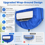 IBTORO Mini Split Cleaning Kit, 13pcs Waterproof AC Wash Bag with Support Panels for 1-2P Wall Unit