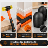 PECHAM 67PCS Laminate Flooring Tools, 7 in 1 Professional Flooring Installation Kit - Orange
