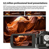 INSMART 4K Camcorder, 64MP UHD Video Camera, 28X Zoom Vlogging Camera with 3" Flip Screen, Built-in Microphone & 32GB SD Card, Digital Video Camera for Youtube & Family Recording
