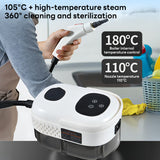 INSMART Steam Cleaner,2500W Temperature Steam Cleaning Machine with 3 Brush Heads 1L Multi-Purpose Steamer for Kitchen, Bathroom,Floor,Car