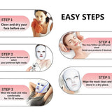 INSMART LED Face & Neck Mask, 7-Color Light Beauty Device for Relaxing Home Self-Care