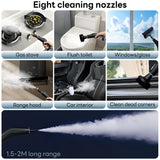 INSMART 2500W High-Pressure Steam Cleaner for Home, 4 Bar Pressure, 6-Level Adjustment, 42oz Water Tank, 15 Cleaning Accessories, Suitable for Automotive, Bathroom, Glass, and Sofa Cleaning