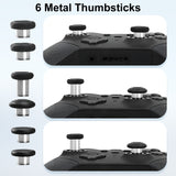 Pecham 17-in-1 Thumbsticks Paddles Accessories Fit for Xbox One Elite Series 2/Elite Series 2 Core Controller, Replacement Parts for Elite Series 2 Core Wireless Controller - Black