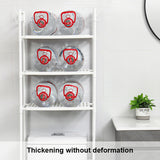 INSMART Over The Toilet Storage Shelf for Bathroom,3-Tier Freestanding Bathroom Organizer with 4-Hooks,H-Shape Frame,Extra Thick Carbon Steel,Space-Saving & Rustproof,White