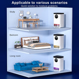 INSMART 50OZ Smart Dehumidifier for Home - Ultra-Quiet Sleep Mode, Touchscreen Control, 2-Speed & Auto Shut off, Frost Protection - Covers 900 Sq.ft (Bedroom, Bathroom, Basement)