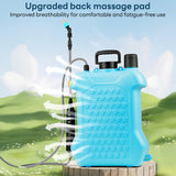 INSMART 13L/3.4Gal Electric Garden Sprayer,Upgrade Battery Powered Garden Sprayer with USB Rechargeable Handle Retractable Wand 3 Adjustable Nozzles & Shoulder Strap for Yard Lawn & Garden