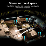 2000W Car Amplifier 4 Channel, Pecham Digital Car Amplifier Stereo Class A/B Amp Audio with 2/4 Ohm Stable, Adjustable Low/High Pass, Bass Boost