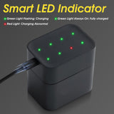 Pecham Rechargeable Lithium AA Batteries with Fast Charger, 8 Pcs 3600mWh 1.5V Double A Batteries, AA Rechargeable Li-ion Batteries with 2000+ Cycle Times for Camera, RC Toys