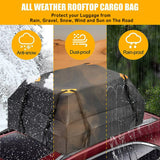 Pecham Car Rooftop Cargo Carrier Bag, 16 Cubic Feet 100% Waterproof Heavy Duty 600D Car Roof Bag for All