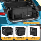 Pecham Car Trunk Organizer with 72L Large Capacity & Shoes Compartment, Collapsible Trunk Storage Organizer for Suv/Jeep/Sedan, Waterproof Car Accessories for Women & Men