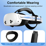 Pecham Battery Head Strap Fit for Meta Quest 3/3S, 10000mAh Adjustable VR Headset Elite Strap for Enhanced Comfort and Play Time, Charging Elite Strap VR Accessories Fit for Meta/Oculus Quest 3S